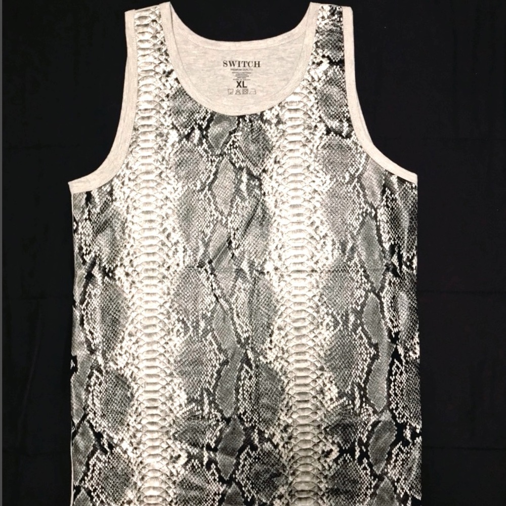 Men’s faux Snake Skin tee Shirt
